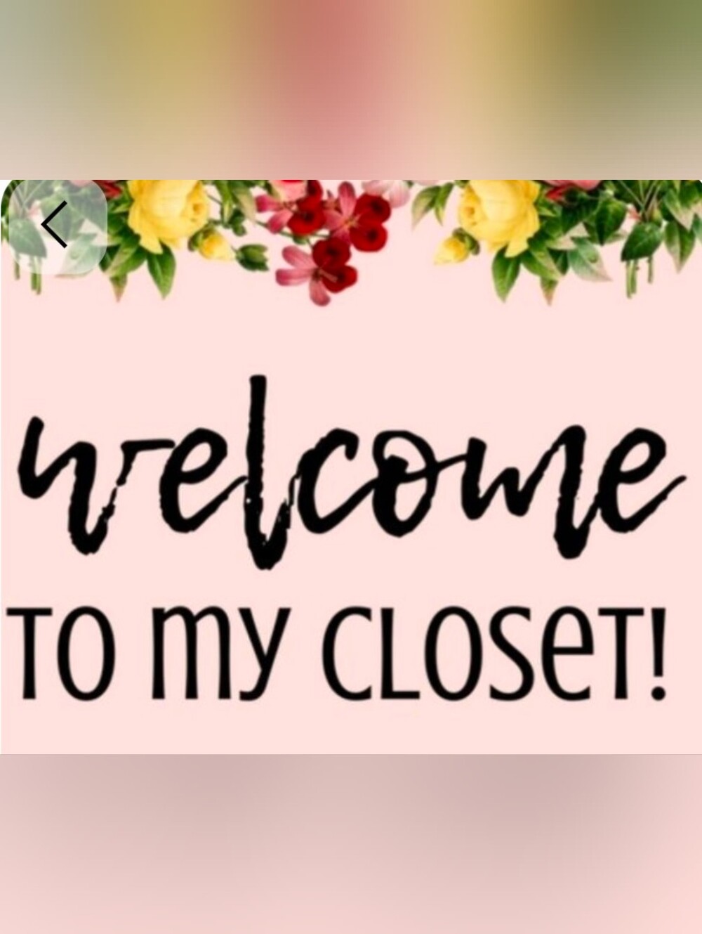 Welcome to My Closet!!!